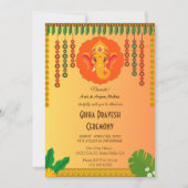 Erwärmung Griha Pravesh Einladung (Vorderseite)