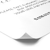 Erwärmung Hochzeitsszenario Poster (Ecke)