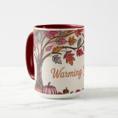 Erwärmung Ihrer Zuhause Herbst Combo-Tasse Tasse (Vorderseite Links)