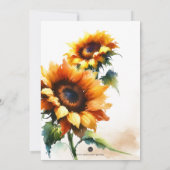 Erwärmung im Blumenhaus Party Einladungen (Rückseite)