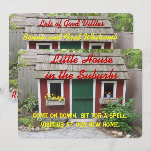 Erwärmung im Haus - Einladung (Vorne/Hinten)