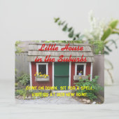 Erwärmung im Haus - Einladung (Stehend Vorderseite)