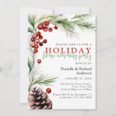 Erwärmung Party für Wasserfarben Einladung (Vorderseite)