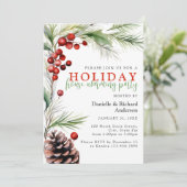 Erwärmung Party für Wasserfarben Einladung (Stehend Vorderseite)