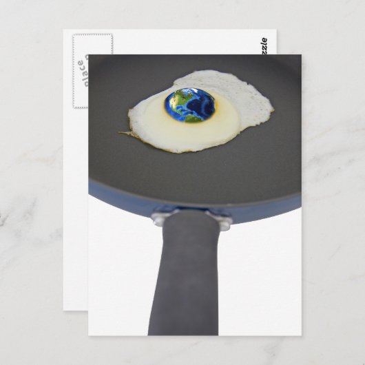 Erwärmung Postkarte (Vorne/Hinten)