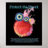 ERWÄRMUNG, SCHÜTZEN DES PLANETEN, ERDE Kunst GERET Poster (Vorne)