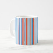 Erwärmung Stripes 1901-2020 — Vereinigte Staaten Kaffeetasse (Vorderseite Links)