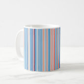 Erwärmung Stripes 1901-2020 — Vereinigtes Königrei Kaffeetasse (Vorderseite Links)