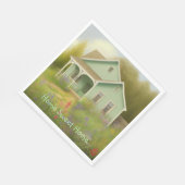 Erwärmung von Grünhäusern Serviette (Ecke)