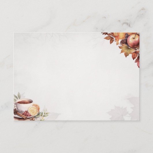 Erwärmung Wassail Basic Blank Recicard Begleitkarte (Vorderseite)