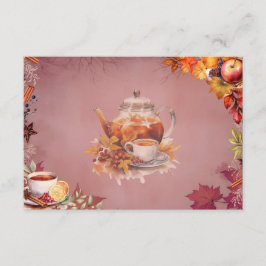 Erwärmung Wassail Blank Recipe Card Begleitkarte