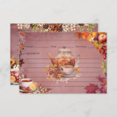 Erwärmung Wassail Recipe Card Begleitkarte (Vorne/Hinten)