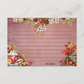 Erwärmung Wassail Recipe Card Begleitkarte (Rückseite)