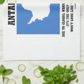 Erwärmungs-Klima-Änderungs-Kontinent der Antarktis Küchentuch (Gefaltet)