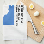 Erwärmungs-Klima-Änderungs-Kontinent der Antarktis Küchentuch (Viertel Falte)