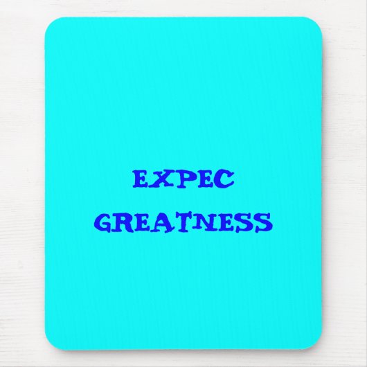 "Erwarte Größe" Mousepad (Vorne)