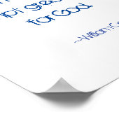 Erwarte Großes Poster (Ecke)