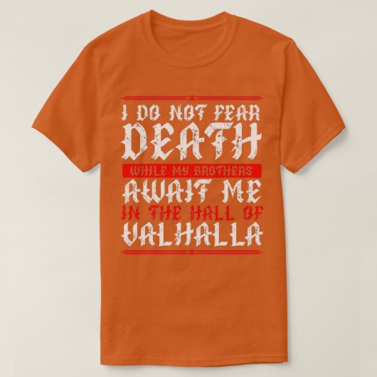Erwarte mich in Valhalla 2 T-Shirt (Design vorne)