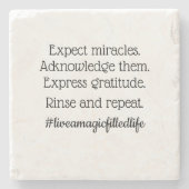 "Erwarte Wunder" Untersetzer (Vorderseite)