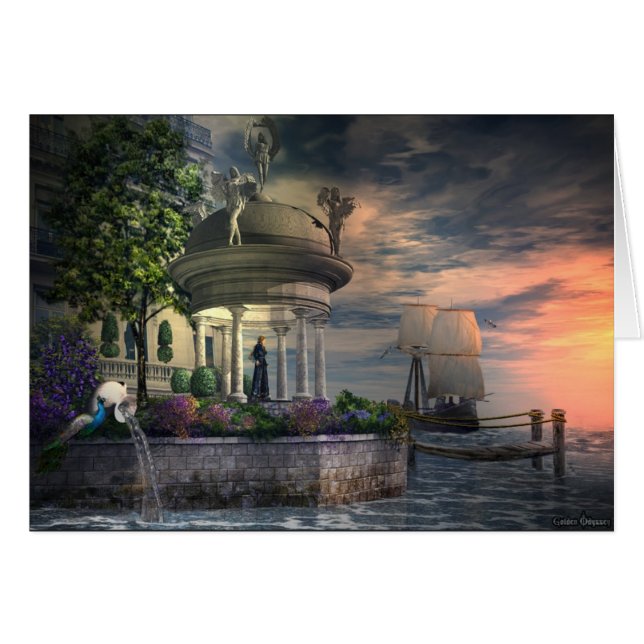 Erwarten seiner Rückkehr, Karte (Vorderseite (Horizontal))