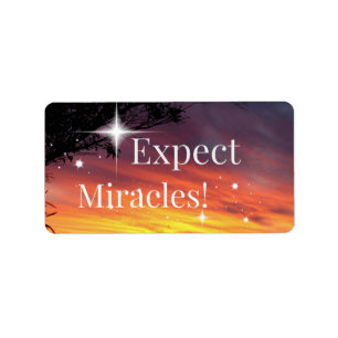 Erwarten Sie, dass Miracles Sparkle Sunset bald ei Adressaufkleber