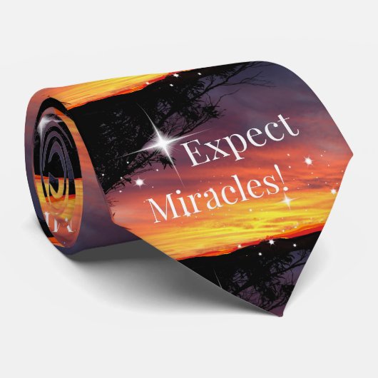 Erwarten Sie, dass Wunder das Sonnenuntergang spre Krawatte (Gerollt)