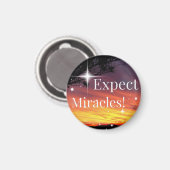 Erwarten Sie, dass Wunder das Sonnenuntergang spre Magnet (Vorderseite/Rückseite)