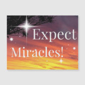 Erwarten Sie, dass Wunder das Sonnenuntergang spre Magnetkarte (Vorderseite)