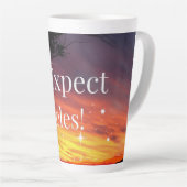 Erwarten Sie, dass Wunder das Sonnenuntergang spre Milchtasse (Rechte Ecke)