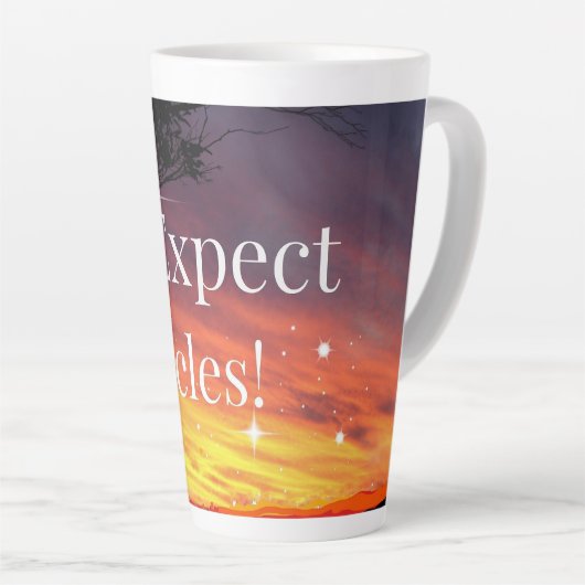 Erwarten Sie, dass Wunder das Sonnenuntergang spre Milchtasse (Rechte Ecke)