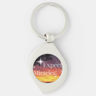 Erwarten Sie, dass Wunder das Sonnenuntergang spre Schlüsselanhänger
