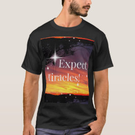 Erwarten Sie, dass Wunder Sonnenuntergang Inspirat T-Shirt