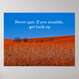 Erwarten Sie Erholung Motivierend Poster