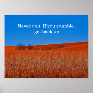 Erwarten Sie Erholungs-motivierend Plakat