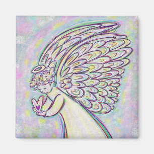 Erwarten Sie Gutes Guardian Angel Art Magnete Magnet