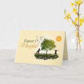 Erwarten Sie Wunder, 12 Stufen Erholung Förderung Karte (Gelbe Blume)