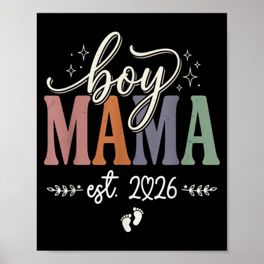 Erwartet 2026 Mama Schwangerschaft Mutter werdende Poster (Vorne)