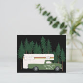 ERWARTET Camping Camper LKW RV Postkarte (Stehend Vorderseite)