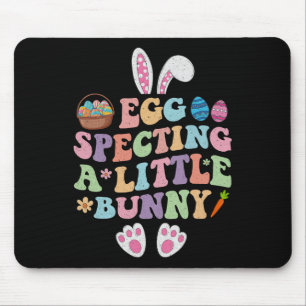 Erwartet ein kleines Häschen Ostern Schwangerschaf Mousepad
