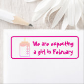 Erwartet ein Mädchen im Feb Stickers von dalDesign (Insitu)