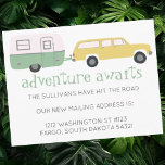 ERWARTET NEUES E-Mailadresse-ADVENTURE RV Postkarte<br><div class="desc">Karo diesen niedlichen Wohnwagen mit der Nachricht "ABENTEUER AWAITS". Ideal, um Freunde und Familie von Ihrer neuen E-Mail-Adresse zu benachrichtigen, wenn Sie unterwegs sind. Sie können immer Ihren eigenen Text bearbeiten und hinzufügen. Lass mir Bescheid, wenn du etwas Maßgeschneidert haben möchtest. Und vergewissern Sie sich, dass Sie meinen Shop für...</div>
