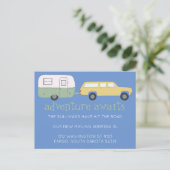 ERWARTET NEUES E-Mailadresse-ADVENTURE RV Postkarte (Stehend Vorderseite)