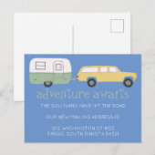 ERWARTET NEUES E-Mailadresse-ADVENTURE RV Postkarte (Vorne/Hinten)
