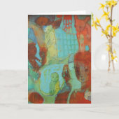 Erwartete Grußkarte für Klassen Karte (Gelbe Blume)