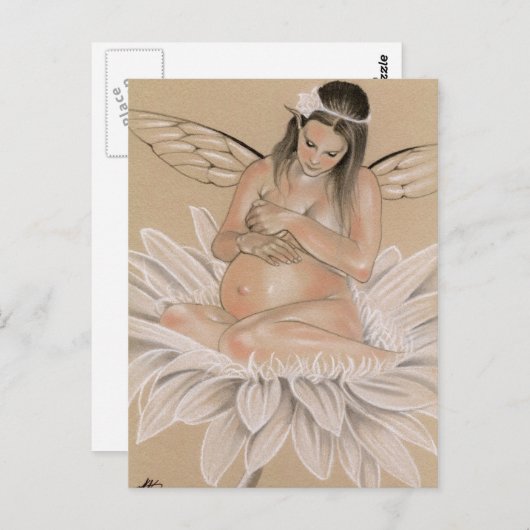 Erwartete märchenhafte Postkarte (Vorne/Hinten)