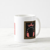 Erwartete nicht das! Schlichtes Rosa Kaffeetasse (VorderseiteRechts)