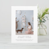 Erwartete Schwangerschaft des Fotos Ankündigung (Stehend Vorderseite)