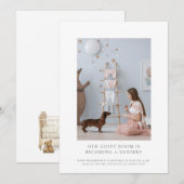 Erwartete Schwangerschaft des Fotos Ankündigung (Vorne/Hinten)