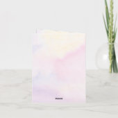 Erwartete Twins: Boho floral & lavender Wasserfarb Einladung (Rückseite)