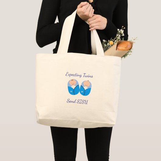 Erwartete Twins senden SISU Tote Bag Jumbo Stoffbeutel (Vorderseite (Produkt))